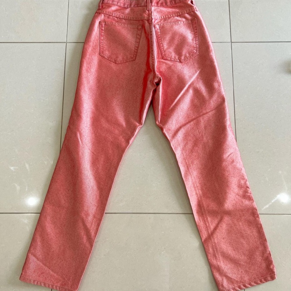 Red Metallic Reflect Jeans View 3
